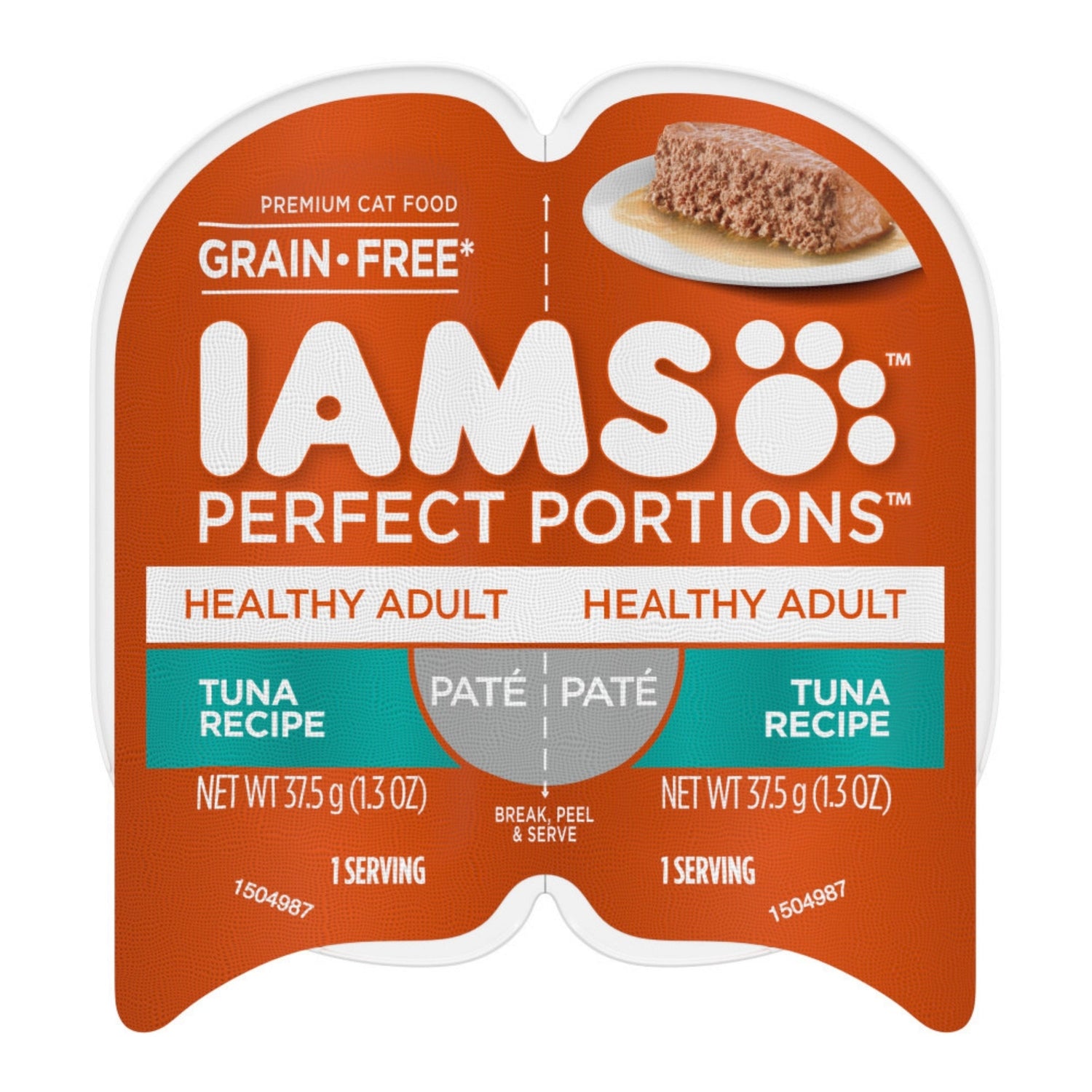 IAMS Perfect Portions Grain Free Healthy Paté Adult Wet Cat Food Tuna 2.6oz 24pk