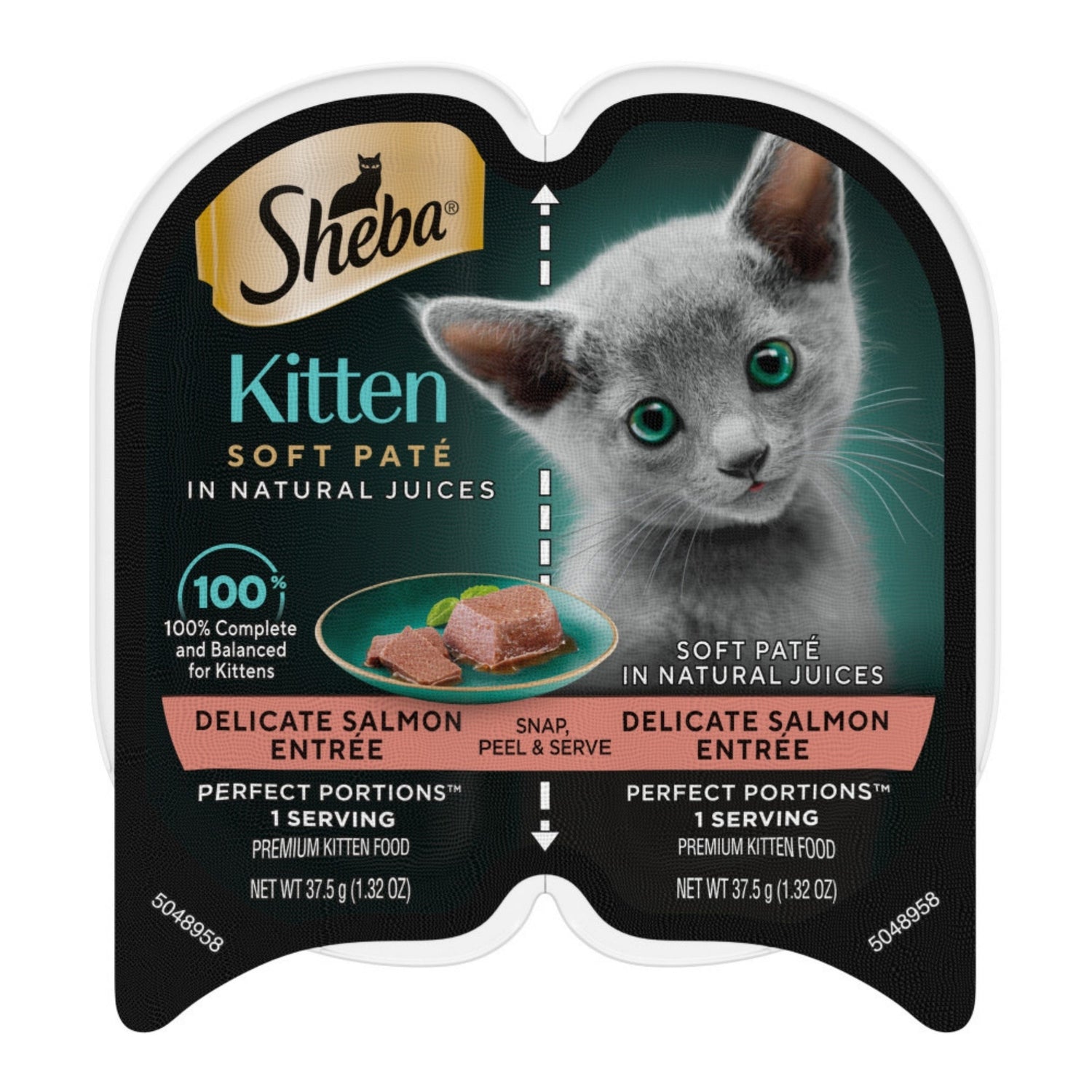 Sheba Perfect Portions Soft Pate Wet Kitten Food Delicate Salmon 2.65oz