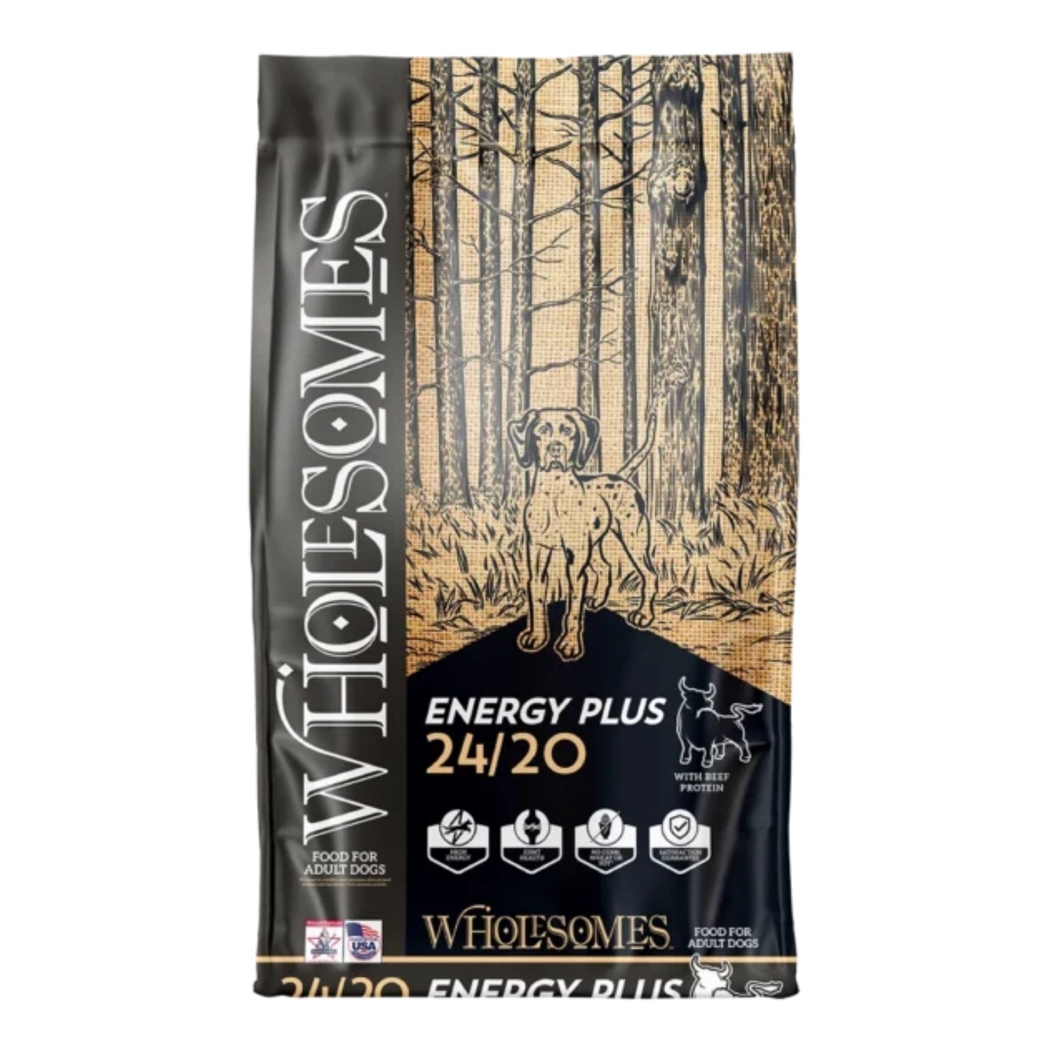 Wholesomes Energy Plus 24/20 Dry Dog Food Beef 40lb