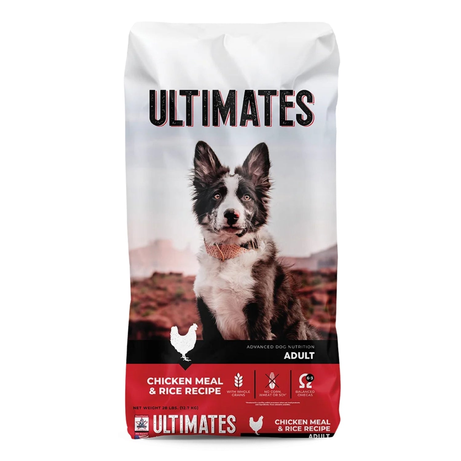 Ultimates Dry Dog Food Chicken Meal & Rice 5lb