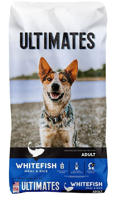 Ultimates Dry Dog Food Whitefish Meal & Rice 28lb