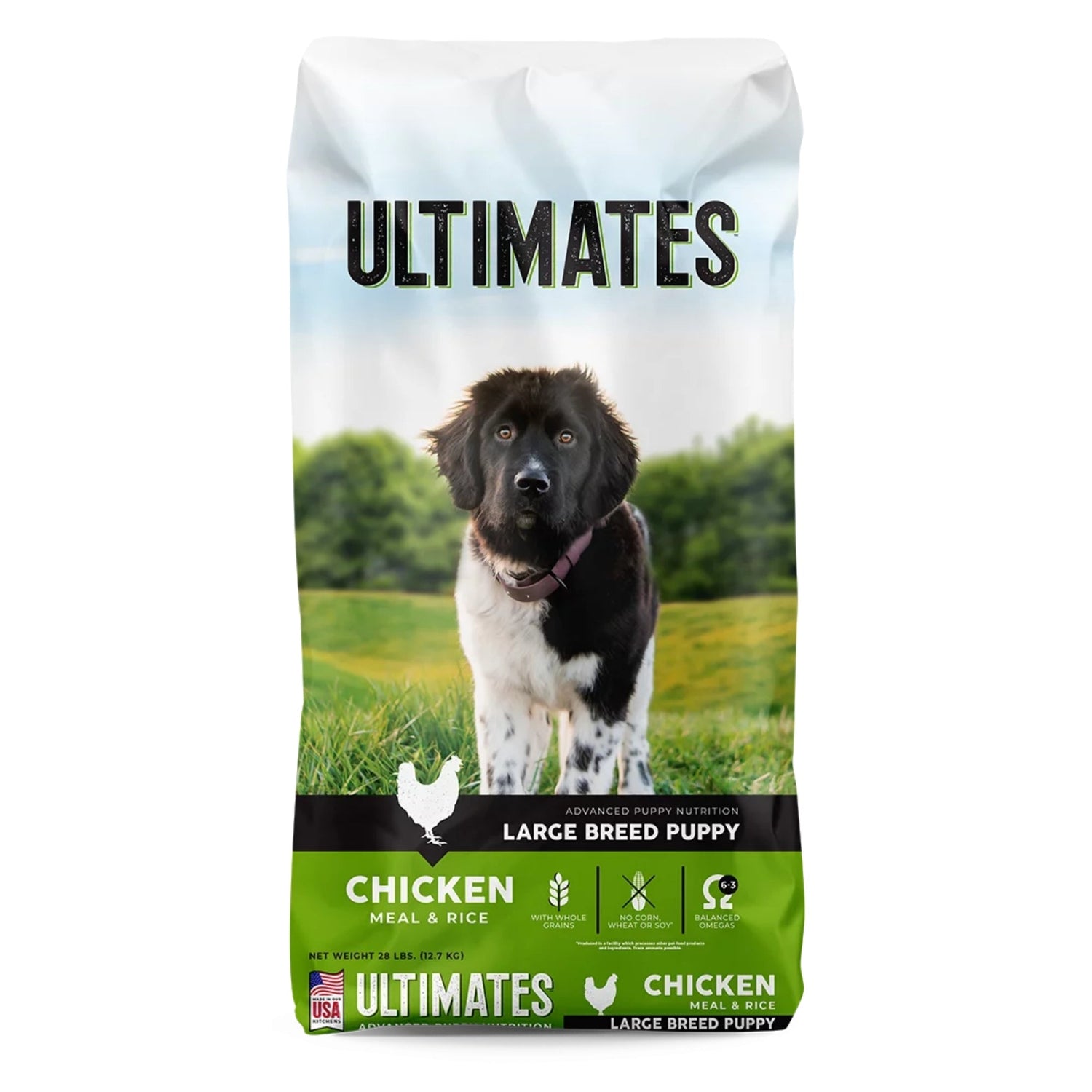 Ultimates Large Breed Puppy Dry Dog Food Chicken Meal & Rice 28lb