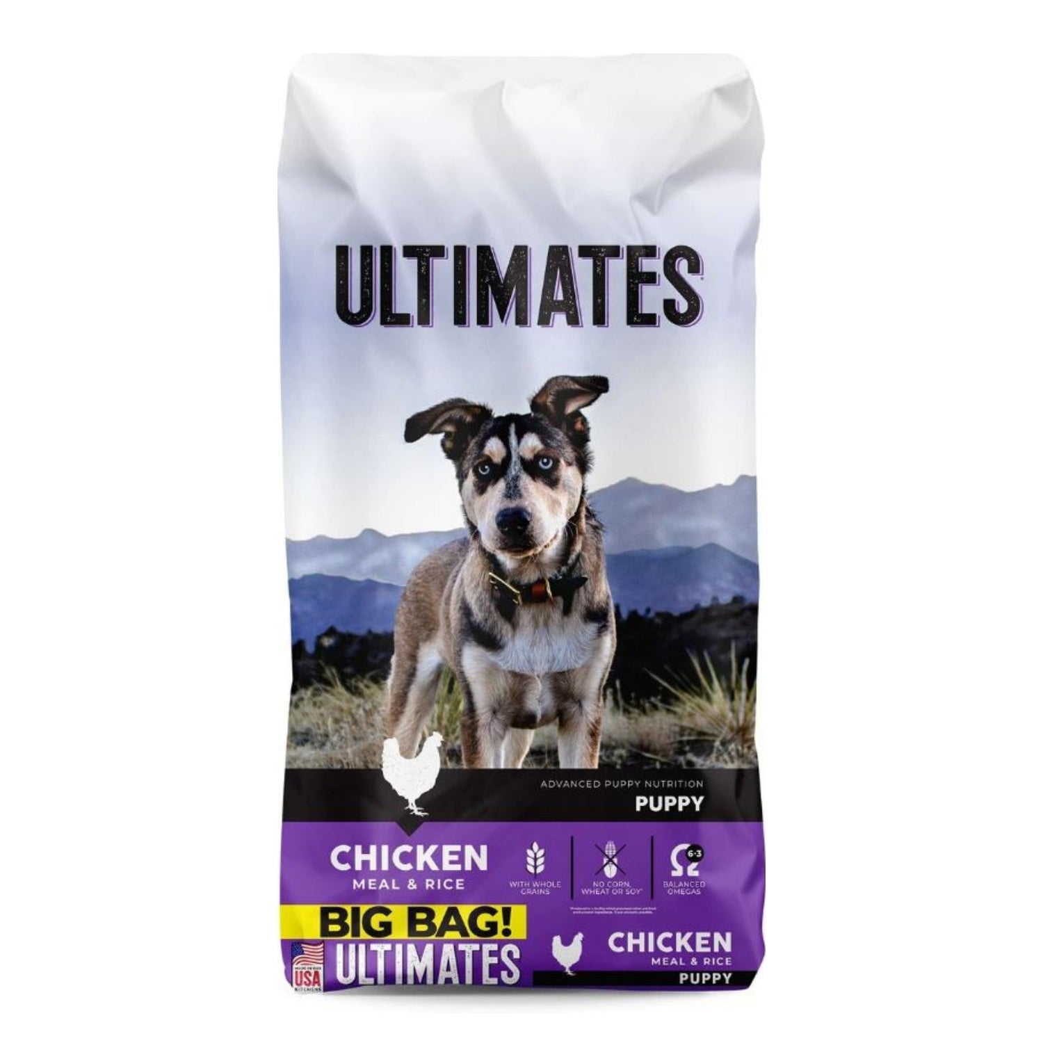 Ultimates Puppy Dry Dog Food Chicken Meal & Rice 40lb