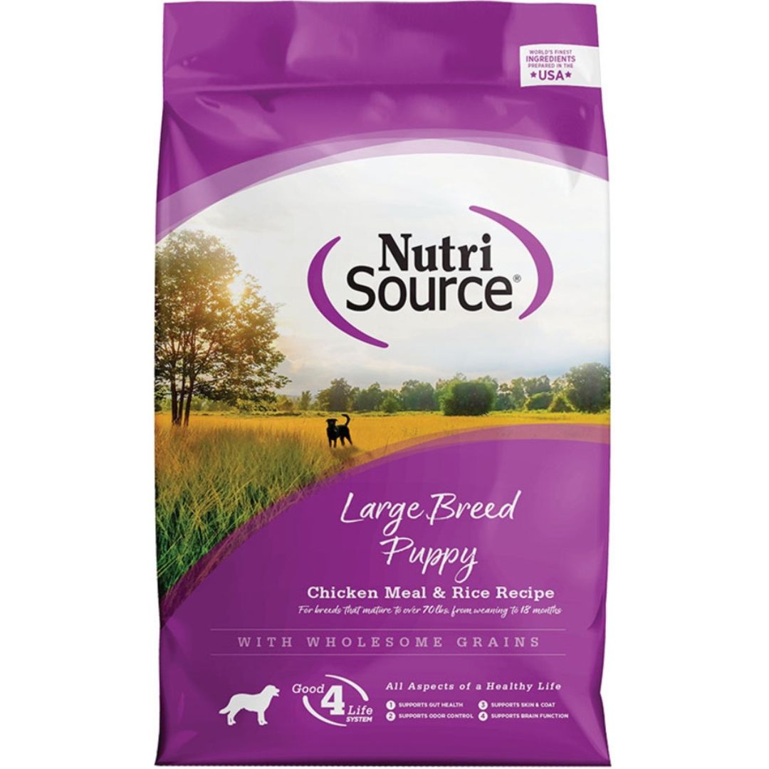 NutriSource Large Breed Puppy Dry Dog Food Chicken & Rice 12lb