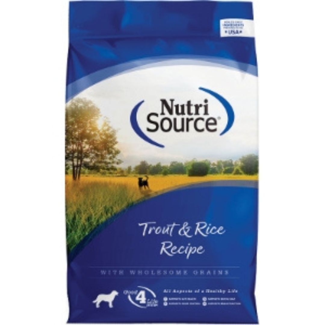 NutriSource Dry Dog Food Trout & Rice 12lb