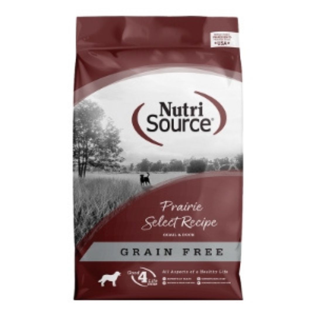 NutriSource Select Recipe Grain Free Dry Dog Food Prarie Select 4lb