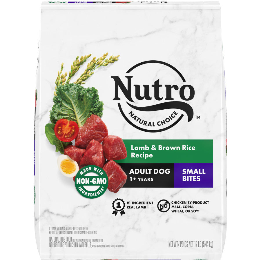 Nutro Products Natural Choice Small Bites Adult Dry Dog Food Lamb & Brown Rice 12lb