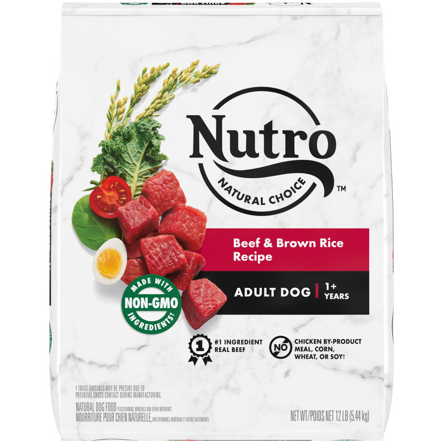 Nutro Products Natural Choice Adult Dry Dog Food Beef & Brown Rice 12lb