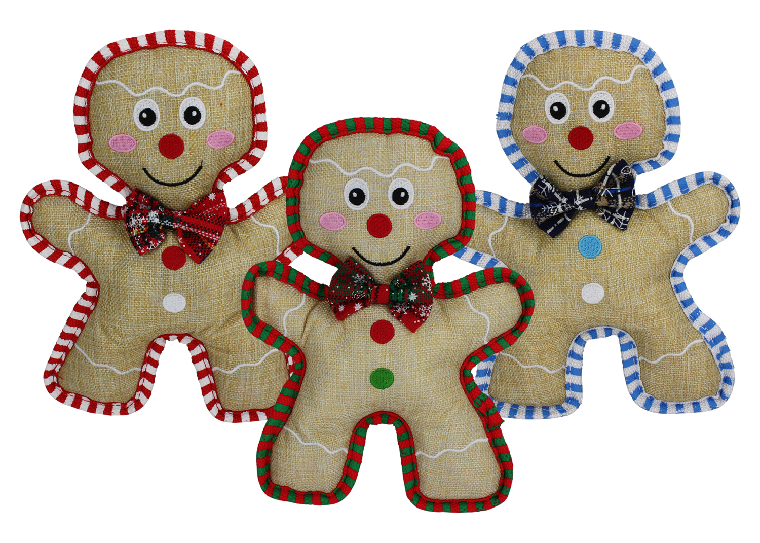 Multipet Burlap Gingerbread Man 105" (Assorted Colors)