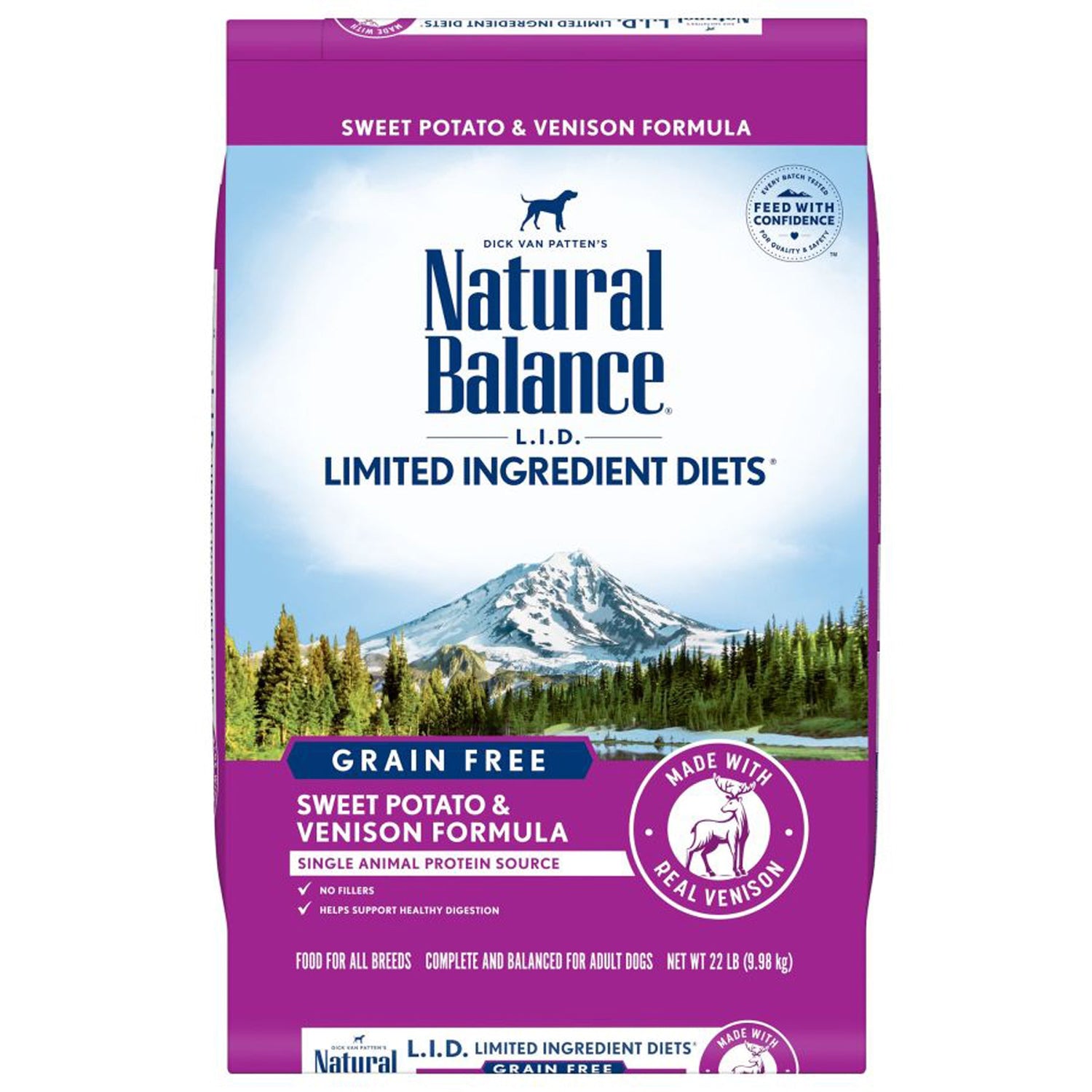 Natural Balance Pet Foods Limited Ingredient Reserve Grain Free Sweet Potato & Venison 22lb