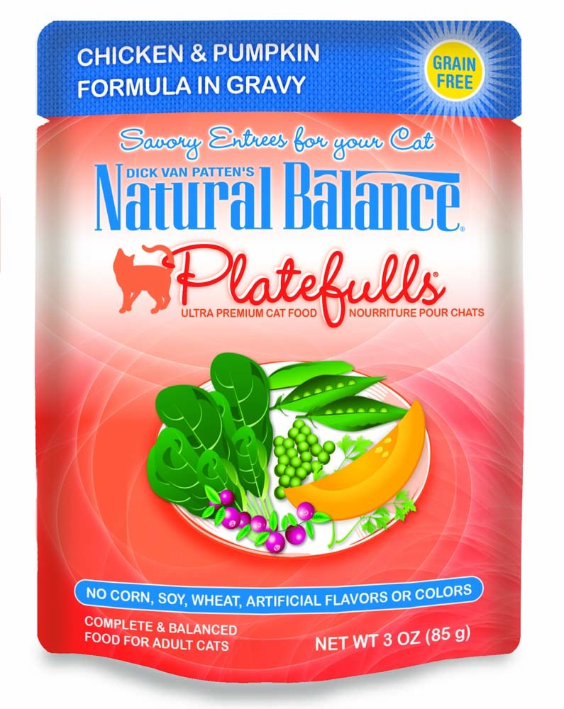 Natural Balance Pet Foods Original Ultra Platefulls Morsels in Gravy Wet Cat Food Pouch Chicken & Pumpkin 3oz