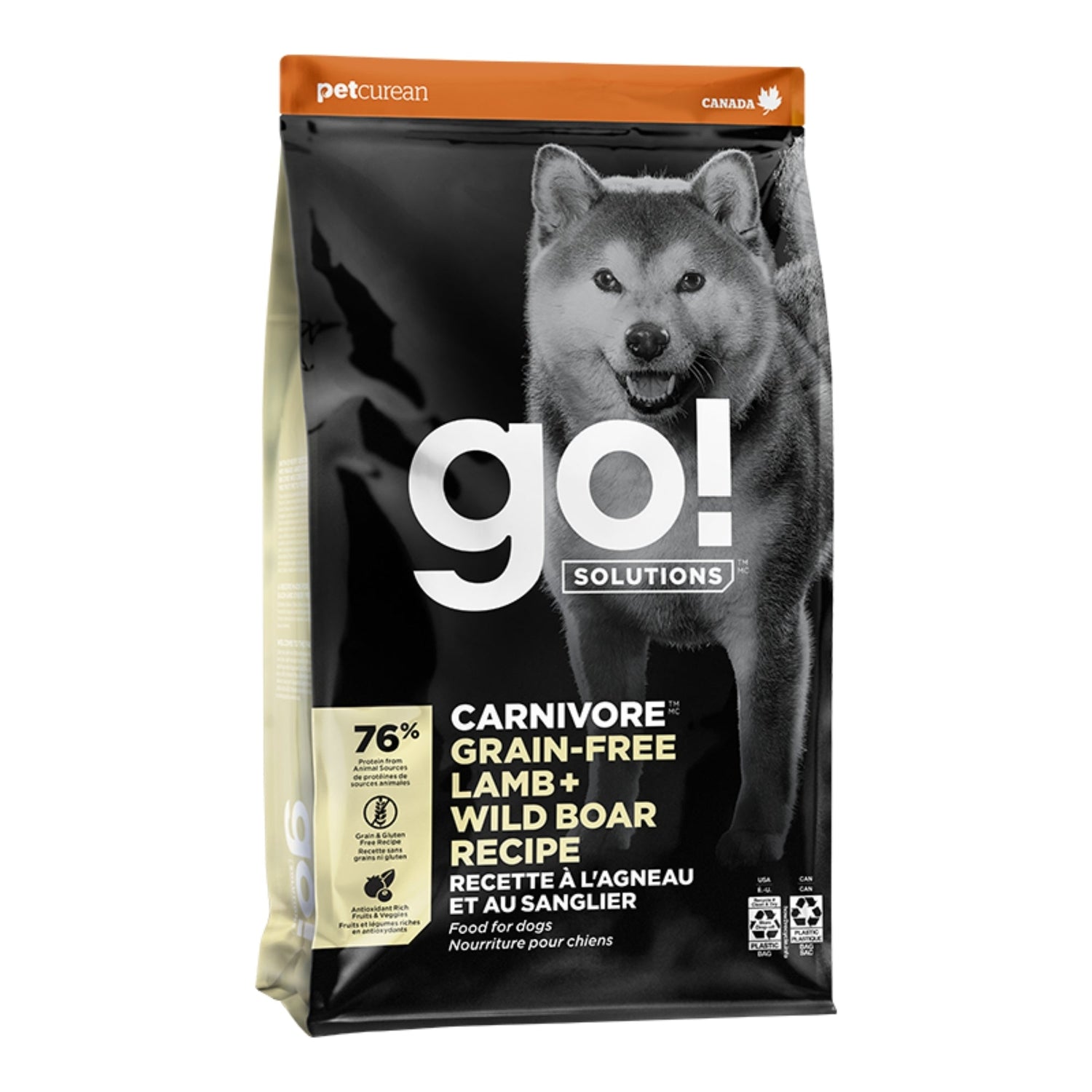 Go! Dog Carnivore Grain Free Lamb & Boar 22Lb
