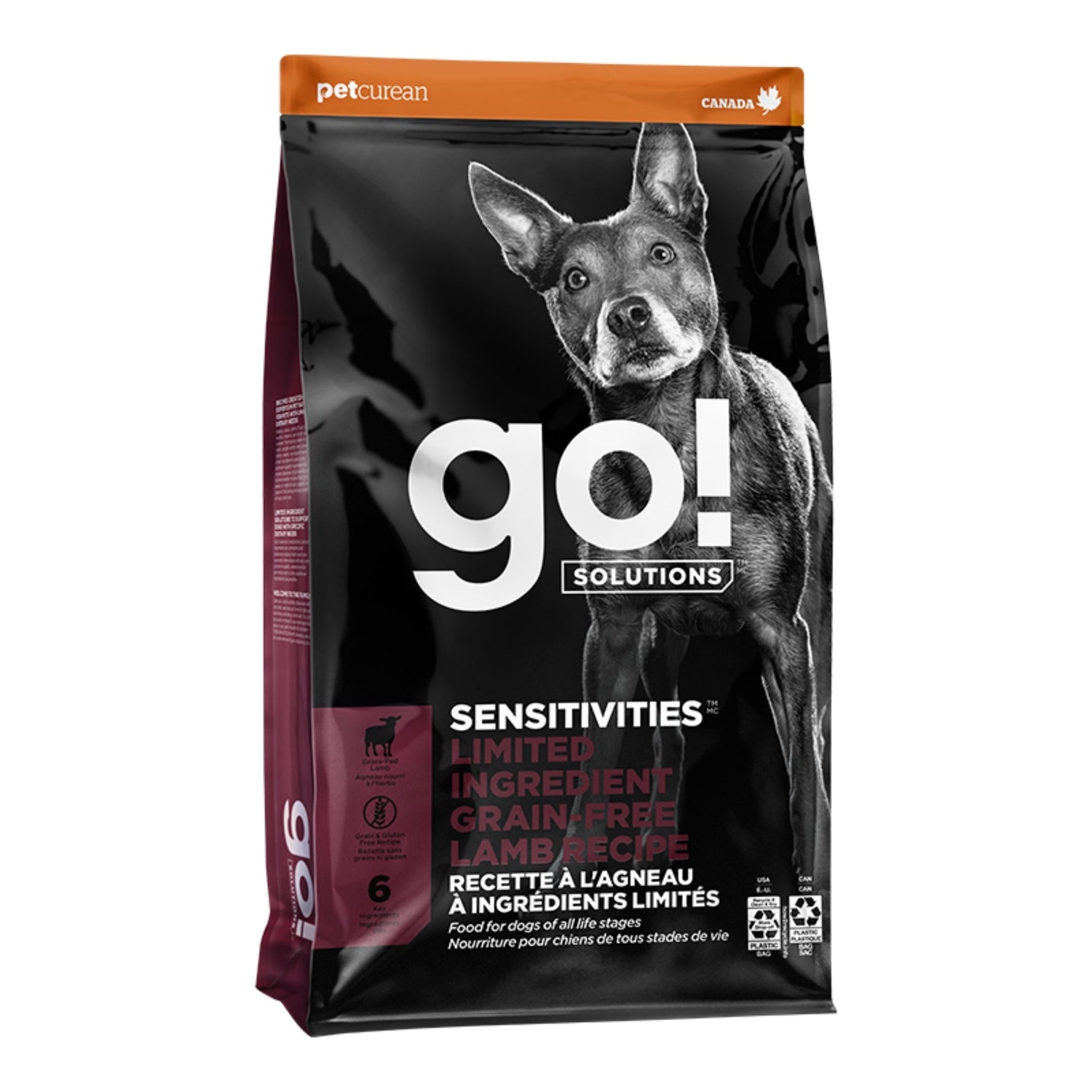 Go! Dog Sensitivities Limited Ingredient Grain Free Lamb 3.5Lb