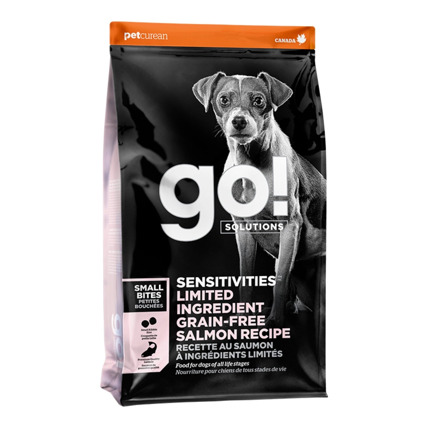 Go! Dog Sensitivities Limited Ingredient Grain Free Small Bites Salmon 3.5Lb