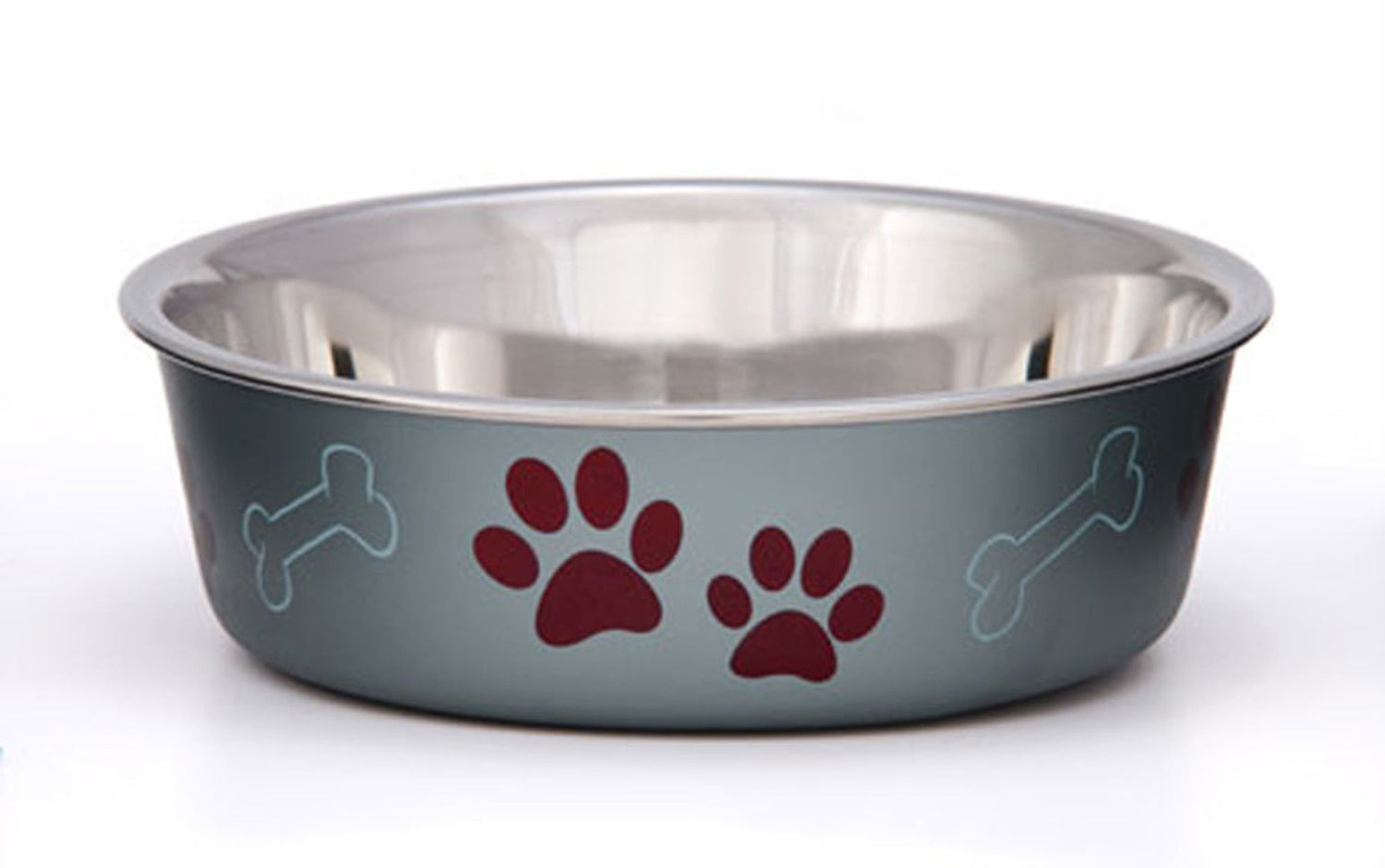 Loving Pets Metallic Dog Bowl Blueberry, 1ea/MD