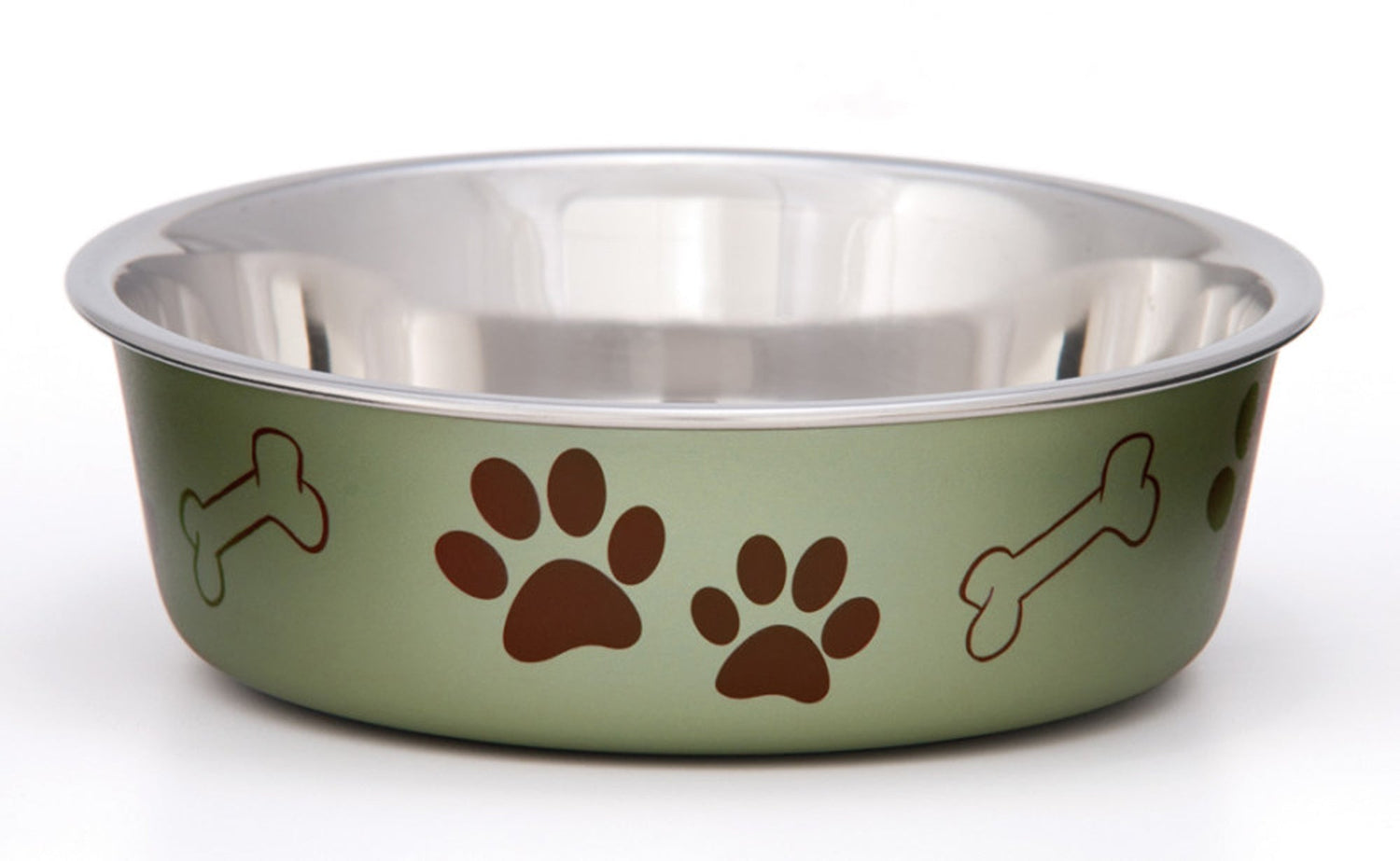 Loving Pets Metallic Dog Bowl Artichoke, 1ea/SM