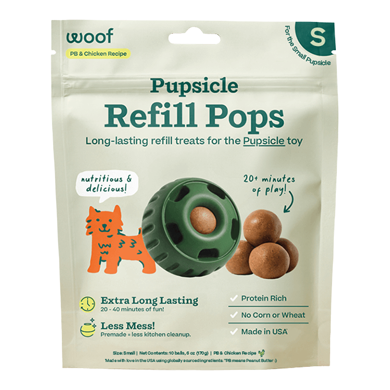 Woof Dog Chicken Peanut Butter Pops Small 6Oz