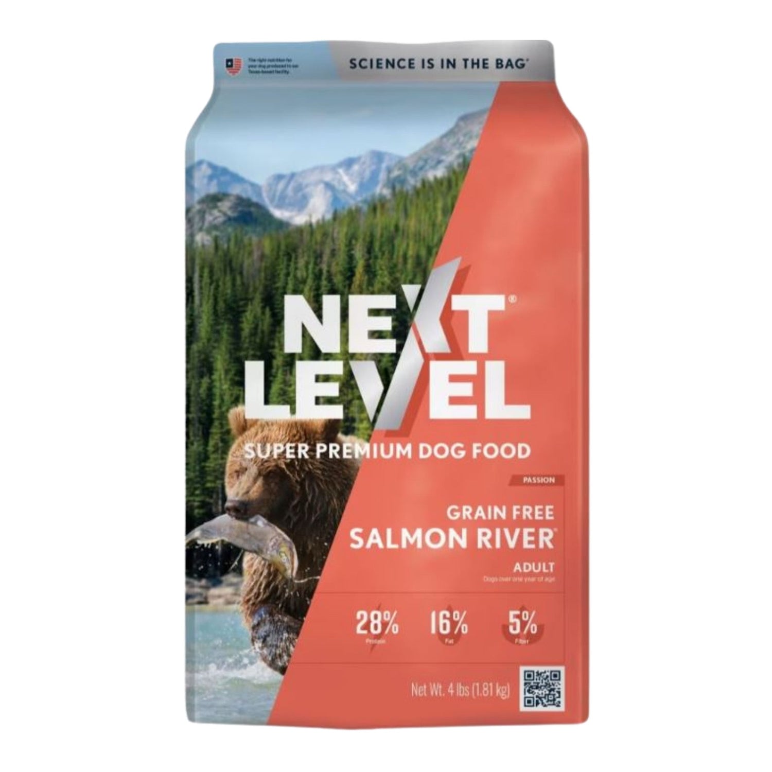 Next Level Salmon River Grain-Free Adult Dry Dog Food 4lbs