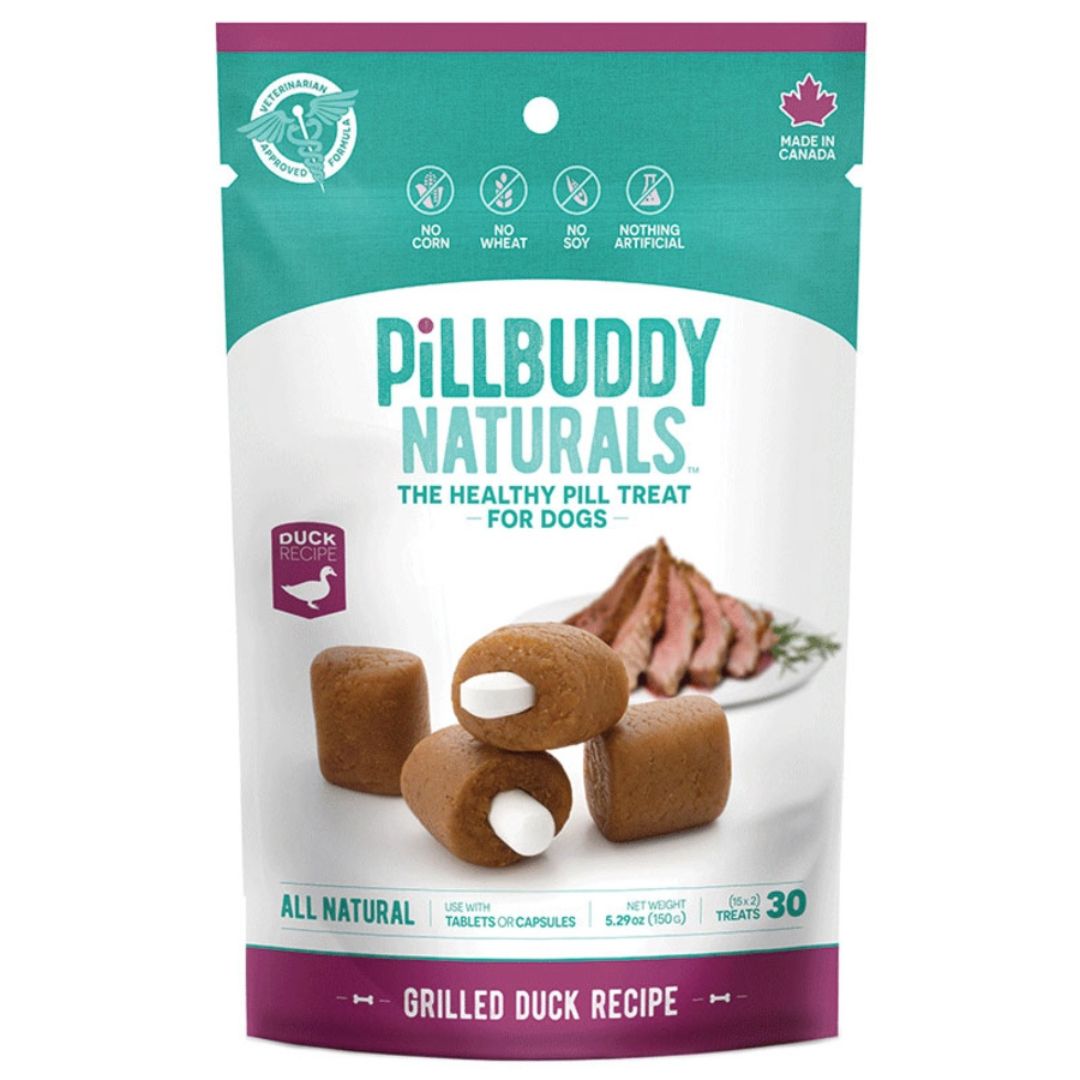 Presidio Dog Pill Buddy Natural Duck 30 Count