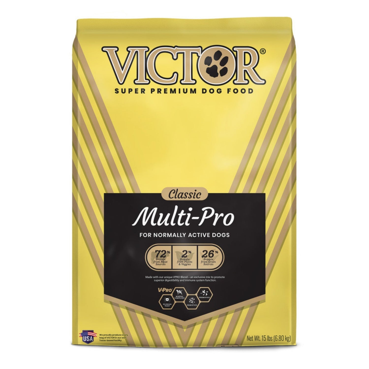 Victor Super Premium Dog Food Classic Multi Pro Dry Dog Food Beef 15lb