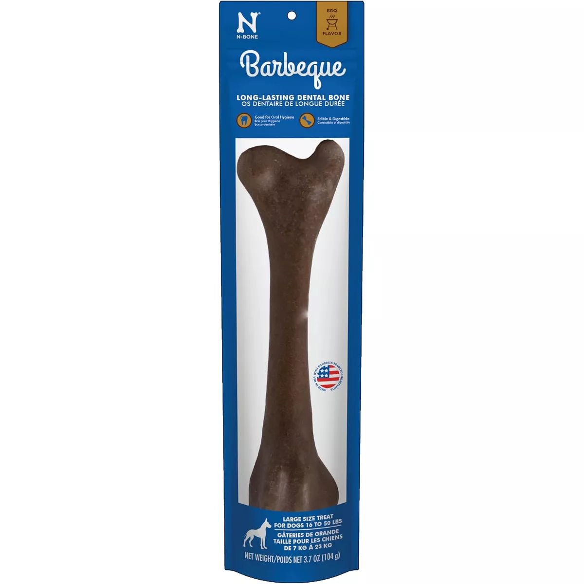 N-Bone BBQ Chew Bone For Dental Health Large*exp 6months