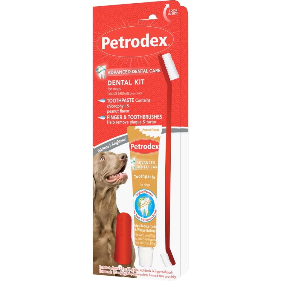 Petrodex Dental Kit For Dogs Peanut 2.5oz.